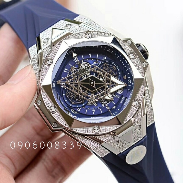 Đồng hồ Hublot Classic Fusion King Gold Blue Dial HB Factory 33mm - Đồng Hồ  Rep Cao Cấp