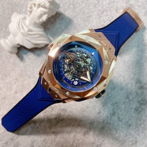 dong-ho-hublot-big-bang-sang-bleu-vo-vang-mat-xanh